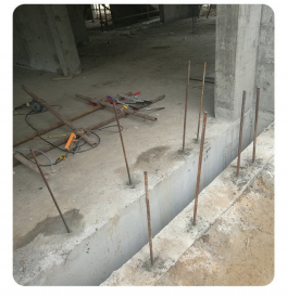 我院研發(fā)的無(wú)機(jī)膠應(yīng)用于商河某工程